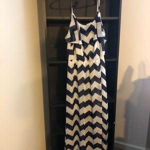 Chevron maxi dress